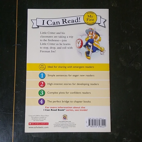 Going Firehouse Mercer Mayer Little Critter Level Reader Children's Picture Book - Picture 2 of 5